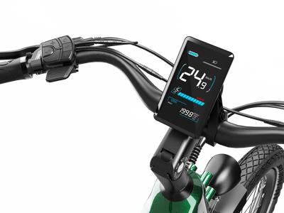 Dukawey FUGL3.0 color LCD display and handlebar detail